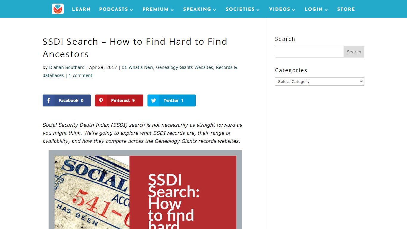 SSDI Search – How to Find Hard to Find Ancestors - Genealogy Gems